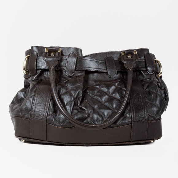 Burberry Prorsum Dark Brown Leather Beaton Bag - Picture 4 of 13